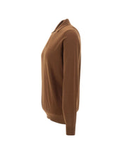 FILIPPO DE LAURENTIIS Polo in misto lana merino BROWN Uomo 