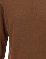 FILIPPO DE LAURENTIIS Polo in misto lana merino BROWN Uomo 