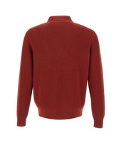 FILIPPO DE LAURENTIIS Polo in lana merino e cashmere RED Uomo 