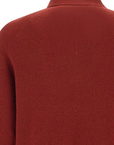 FILIPPO DE LAURENTIIS Polo in lana merino e cashmere RED Uomo 