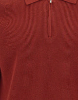 FILIPPO DE LAURENTIIS Polo in lana merino e cashmere RED Uomo 