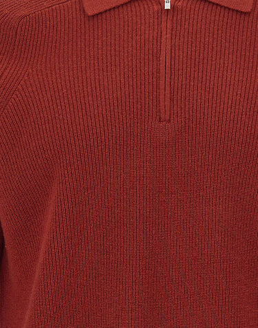 FILIPPO DE LAURENTIIS Polo in lana merino e cashmere RED Uomo 