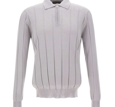 FILIPPO DE LAURENTIIS Polo in lana merino GREY Uomo 