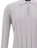 FILIPPO DE LAURENTIIS Polo in lana merino GREY Uomo 