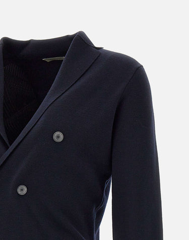 Blazer in maglia di lana merino RJMLDPT WM14M890 FILIPPO DE LAURENTIIS 