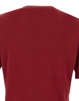 FILIPPO DE LAURENTIIS Maglia a maniche corte in cotone e cashmere RED Uomo 