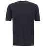 FILIPPO DE LAURENTIIS Maglia a maniche corte in cotone e cashmere BLUE Uomo 