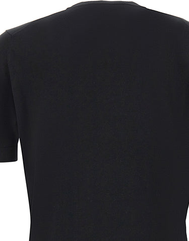 FILIPPO DE LAURENTIIS T-shirt in maglia di cotone e cashmere BLACK Uomo 