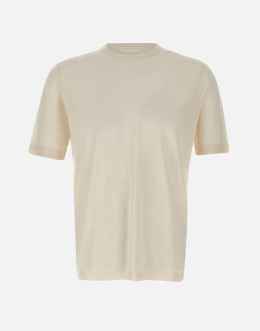 T-shirt in lana, seta e cashmere TS0MC LSC18R020 FILIPPO DE LAURENTIIS 