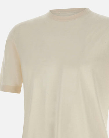 T-shirt in lana, seta e cashmere TS0MC LSC18R020 FILIPPO DE LAURENTIIS 