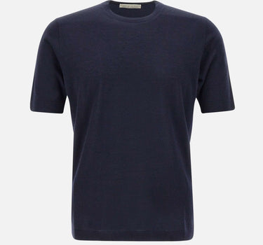 FILIPPO DE LAURENTIIS T-shirt in lana, seta e cashmere BLUE Uomo 
