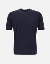 FILIPPO DE LAURENTIIS T-shirt in lana, seta e cashmere BLUE Uomo 