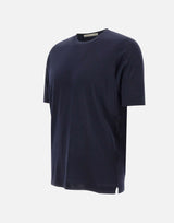 FILIPPO DE LAURENTIIS T-shirt in lana, seta e cashmere BLUE Uomo 