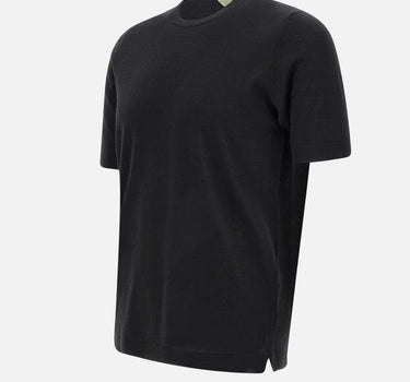 FILIPPO DE LAURENTIIS T-shirt in lana, seta e cashmere BLACK Uomo 