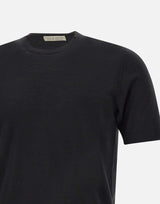 FILIPPO DE LAURENTIIS T-shirt in lana, seta e cashmere BLACK Uomo 