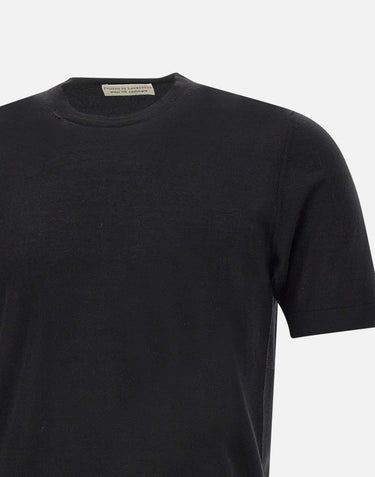 FILIPPO DE LAURENTIIS T-shirt in lana, seta e cashmere BLACK Uomo 