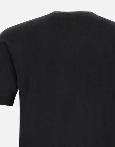 FILIPPO DE LAURENTIIS T-shirt in lana, seta e cashmere BLACK Uomo 