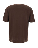 FILIPPO DE LAURENTIIS Maglia a maniche corte in lana e cashmere BROWN Uomo 