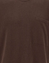 FILIPPO DE LAURENTIIS Maglia a maniche corte in lana e cashmere BROWN Uomo 