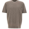FILIPPO DE LAURENTIIS Maglia a maniche corte in lana e cashmere GREY Uomo 