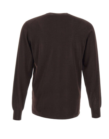 FILIPPO DE LAURENTIIS Maglia in cashmere e seta BROWN Uomo 