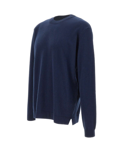 FILIPPO DE LAURENTIIS Maglia in lana merino e cashmere BLUE Uomo 