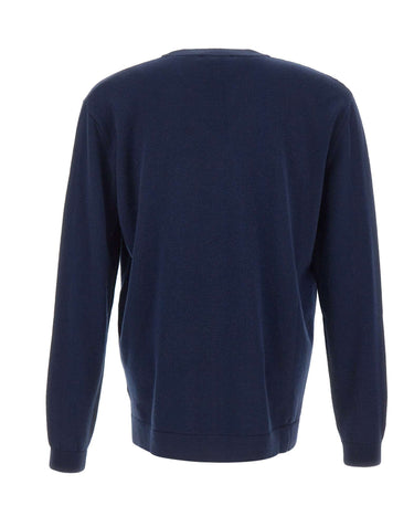 FILIPPO DE LAURENTIIS Maglia in lana merino e cashmere BLUE Uomo 