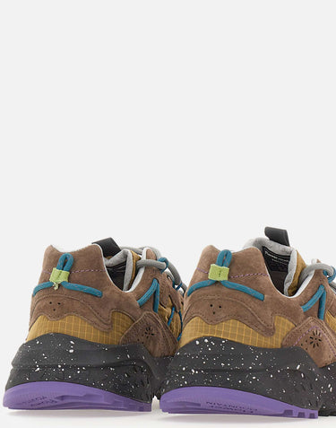 FLOWER MOUNTAIN Sneakers "Yamabushi Uni" BROWN Unisex 