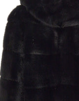 FRAME Pelliccia di visone con cappuccio BLACK Donna 