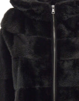 FRAME Pelliccia di visone con cappuccio BLACK Donna 