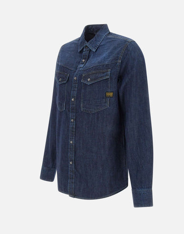 G-STAR RAW "Dakota slim shirt" BLUE Uomo 