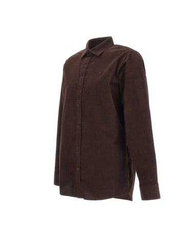 G-STAR RAW Camicia in velluto di cotone BROWN Uomo 