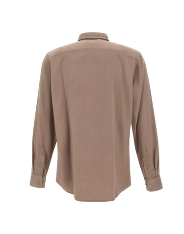 G-STAR RAW Camicia regular in cotone BROWN Uomo 