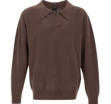 G-STAR RAW Polo in lana BROWN Uomo 
