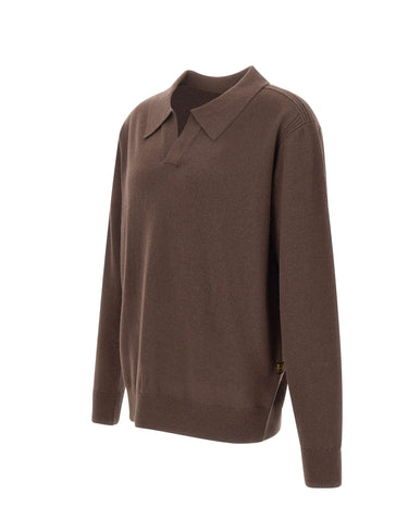 G-STAR RAW Polo in lana BROWN Uomo 