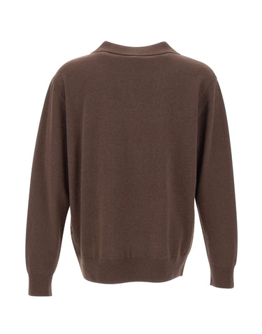 G-STAR RAW Polo in lana BROWN Uomo 
