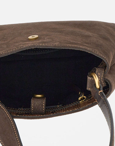 GIANNI CHIARINI Borsa a spalla "Fiona" BROWN Donna 