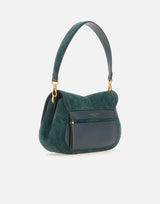 Borsa a spalla "Helena Round" BS12618 CMPLVELVETGREEN GIANNI CHIARINI 