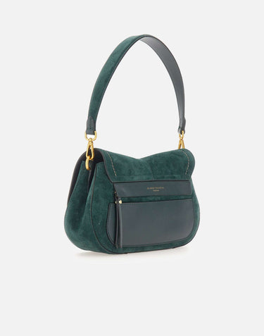 Borsa a spalla "Helena Round" BS12618 CMPLVELVETGREEN GIANNI CHIARINI 