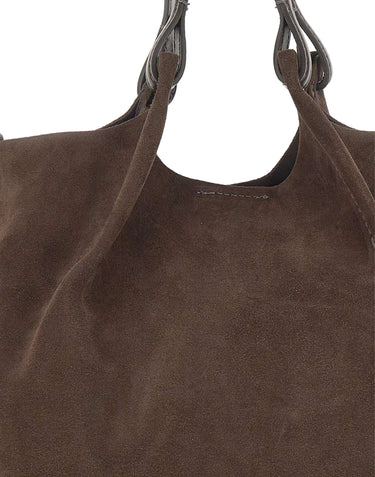 GIANNI CHIARINI Borsa a mano "Dua" BROWN Donna 
