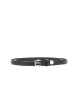 GIANNI CHIARINI Cintura sottile in pelle BLACK Donna 