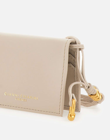 GIANNI CHIARINI Portacarte "Nappa" BEIGE Donna 