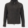 Giacca in pelle GU26F26099VBRUSH NERO GIORGIO BRATO 
