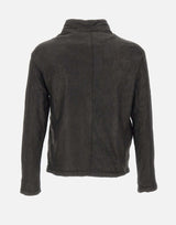 Giacca in pelle GU26F26099VBRUSH NERO GIORGIO BRATO 