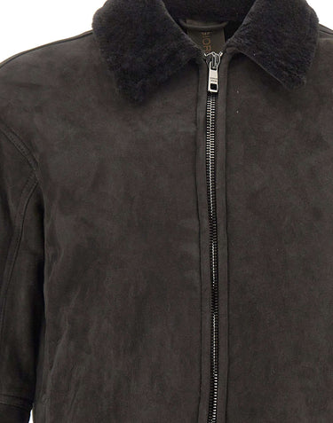 GIORGIO BRATO Giacca in montone GREY Uomo 