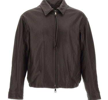 GIORGIO BRATO Giacca in pelle martellata BROWN Uomo 