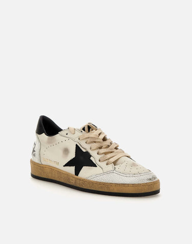 GOLDEN GOOSE Sneakers"Ball Star" in pelle WHITE Uomo 