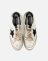 GOLDEN GOOSE Sneakers"Ball Star" in pelle WHITE Uomo 