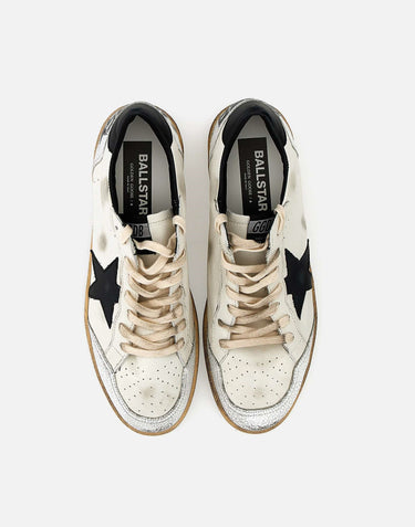 GOLDEN GOOSE Sneakers"Ball Star" in pelle WHITE Uomo 