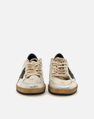 GOLDEN GOOSE Sneakers"Ball Star" in pelle WHITE Uomo 